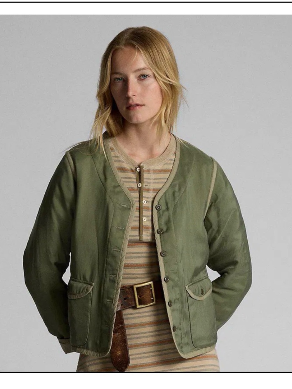 RRL Quilted Shirt Jacket Size 3